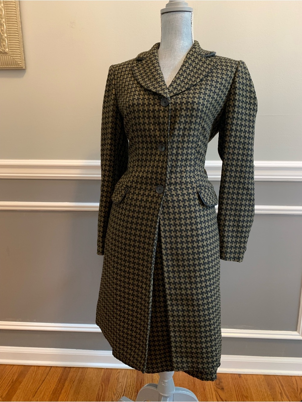 Jones New York Houndstooth Skirt Set Women’s Size 6 (2) Piece 1990’s NEW